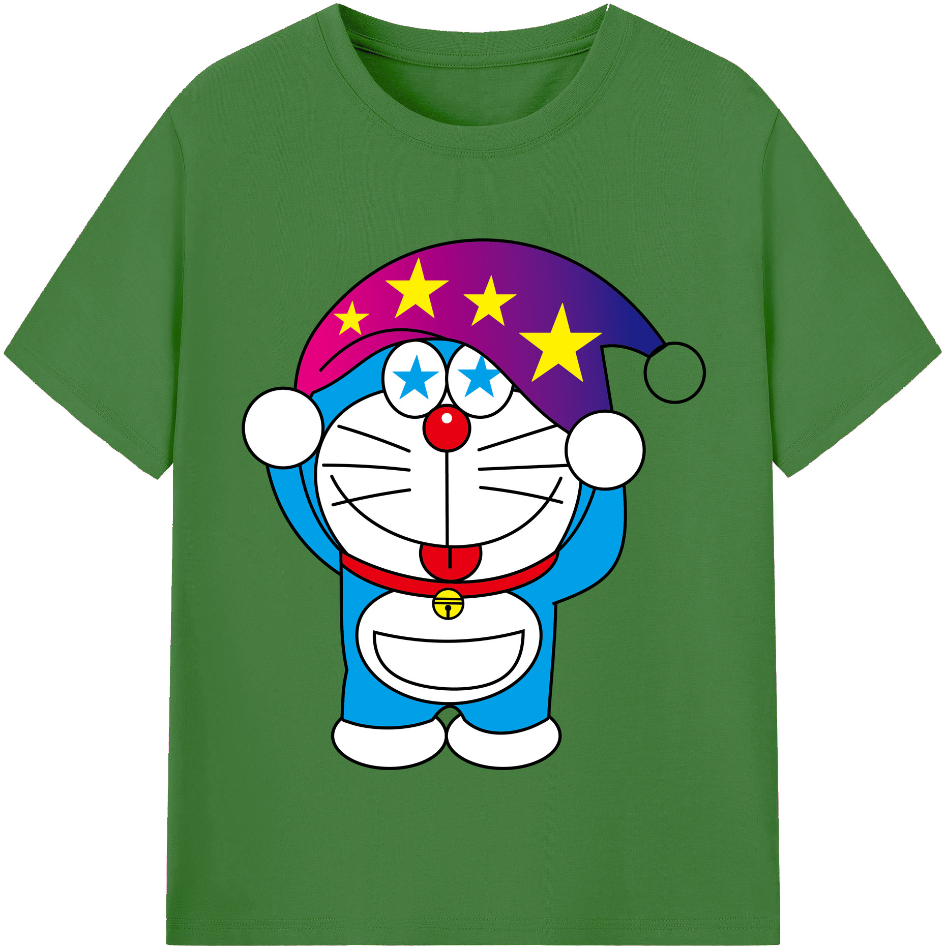 （画像用） ドラえもん Doraemon レディースカジュアルプリントTシャツ（綿100％）
